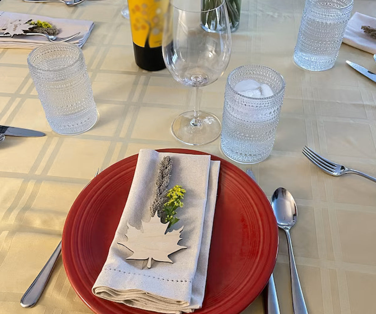 Servilletas con dobladillo - Servilletas de mesa - Servilletas de tela de algodón