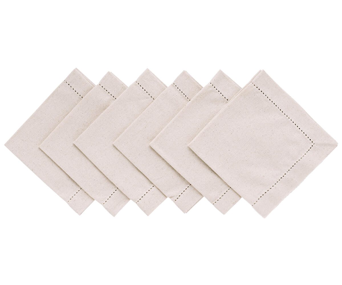 Custom Natural Cloth Napkins - Personalized Napkins