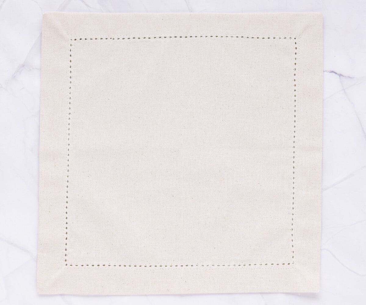 Custom Natural Cloth Napkins - Personalized Napkins