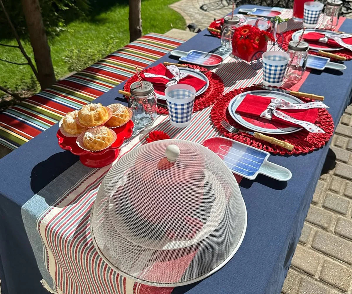 Servilletas de algodón para la cena - Servilletas de tela con dobladillo