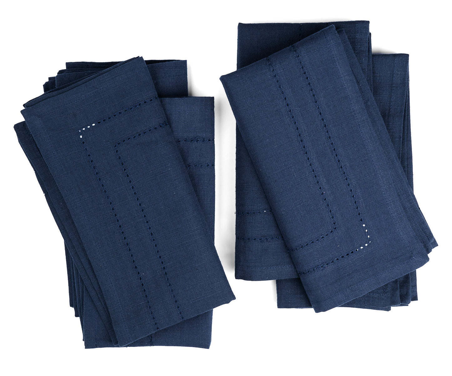 Navy Blue Double Hemstitch Napkins