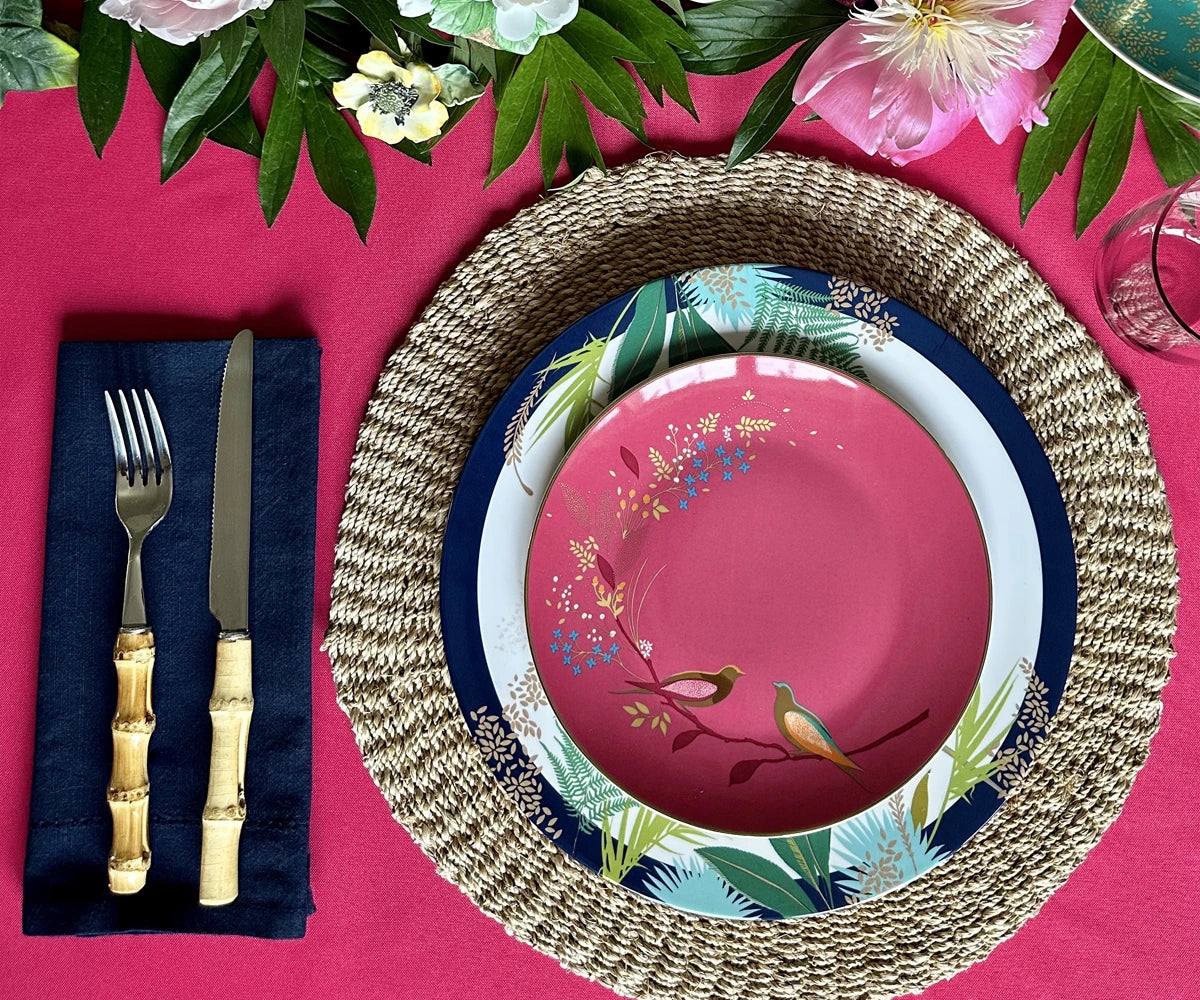 Servilletas de algodón para la cena - Servilletas de tela con dobladillo