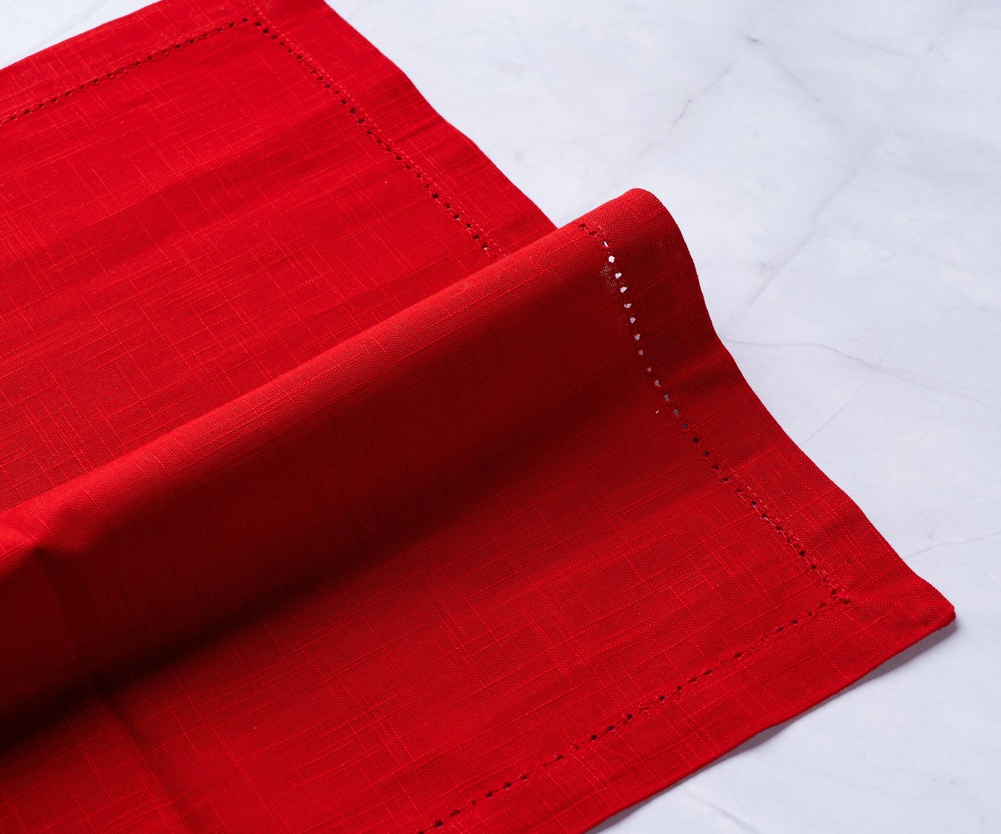 Servilletas de algodón para la cena - Servilletas de tela con dobladillo