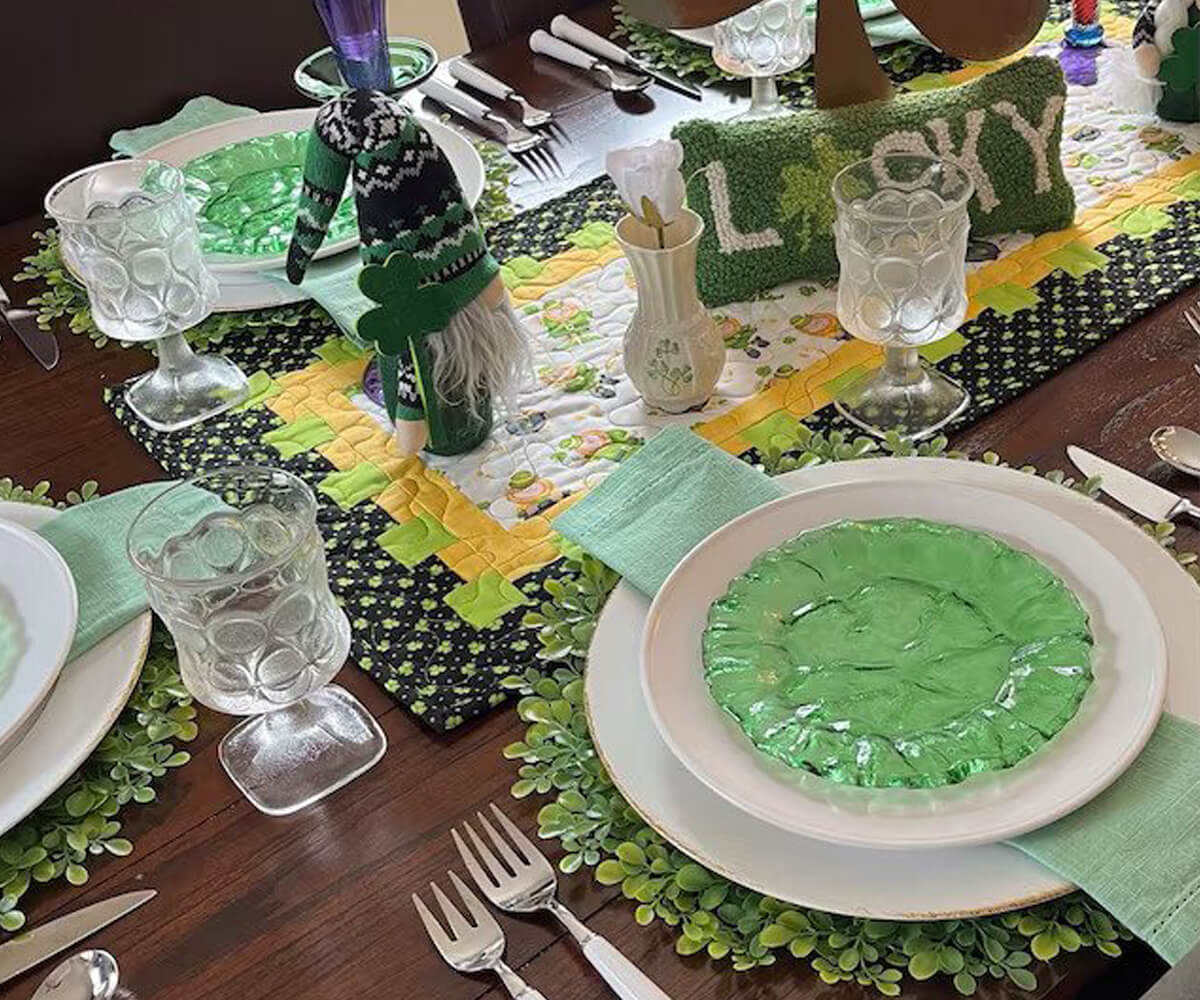 Sage Green Napkins - Hemstitch Napkins
