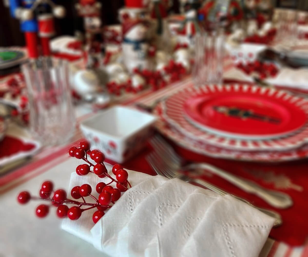 Servilletas de algodón para la cena - Servilletas de tela con dobladillo