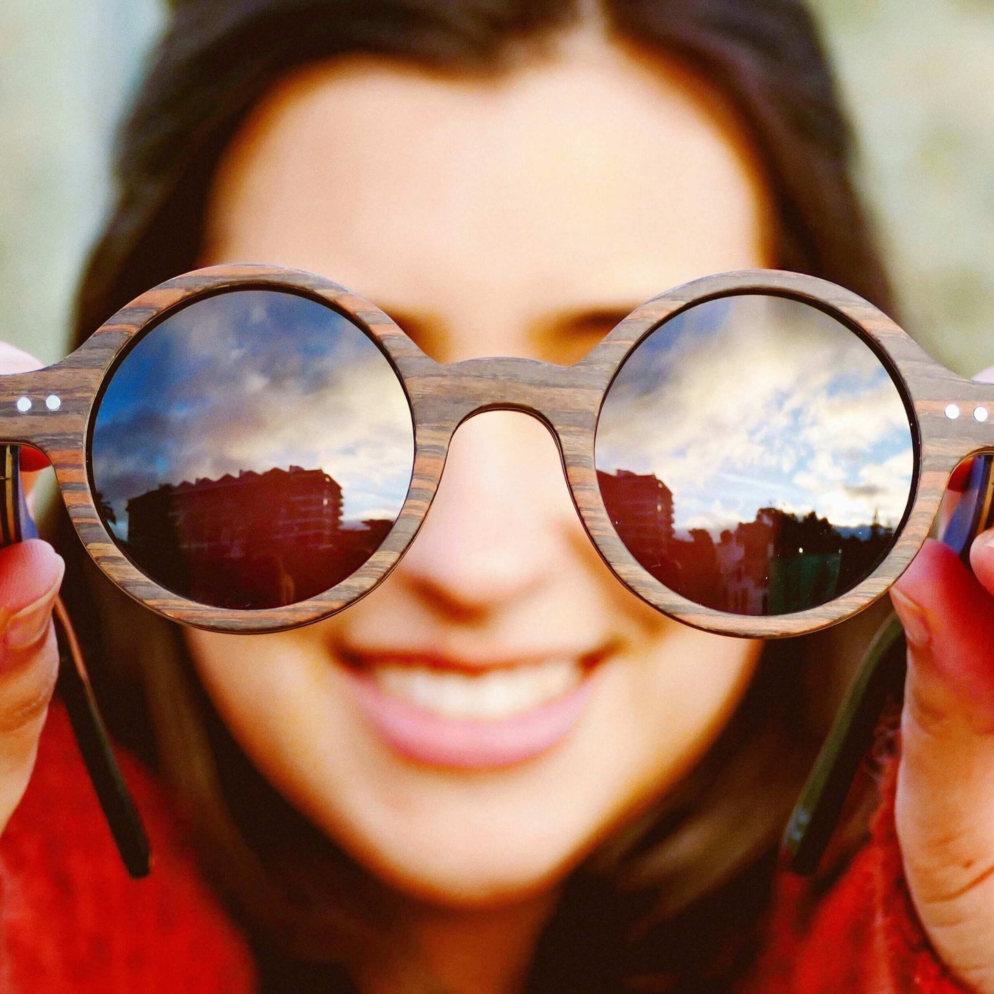 Flic - Gafas de sol unisex de madera