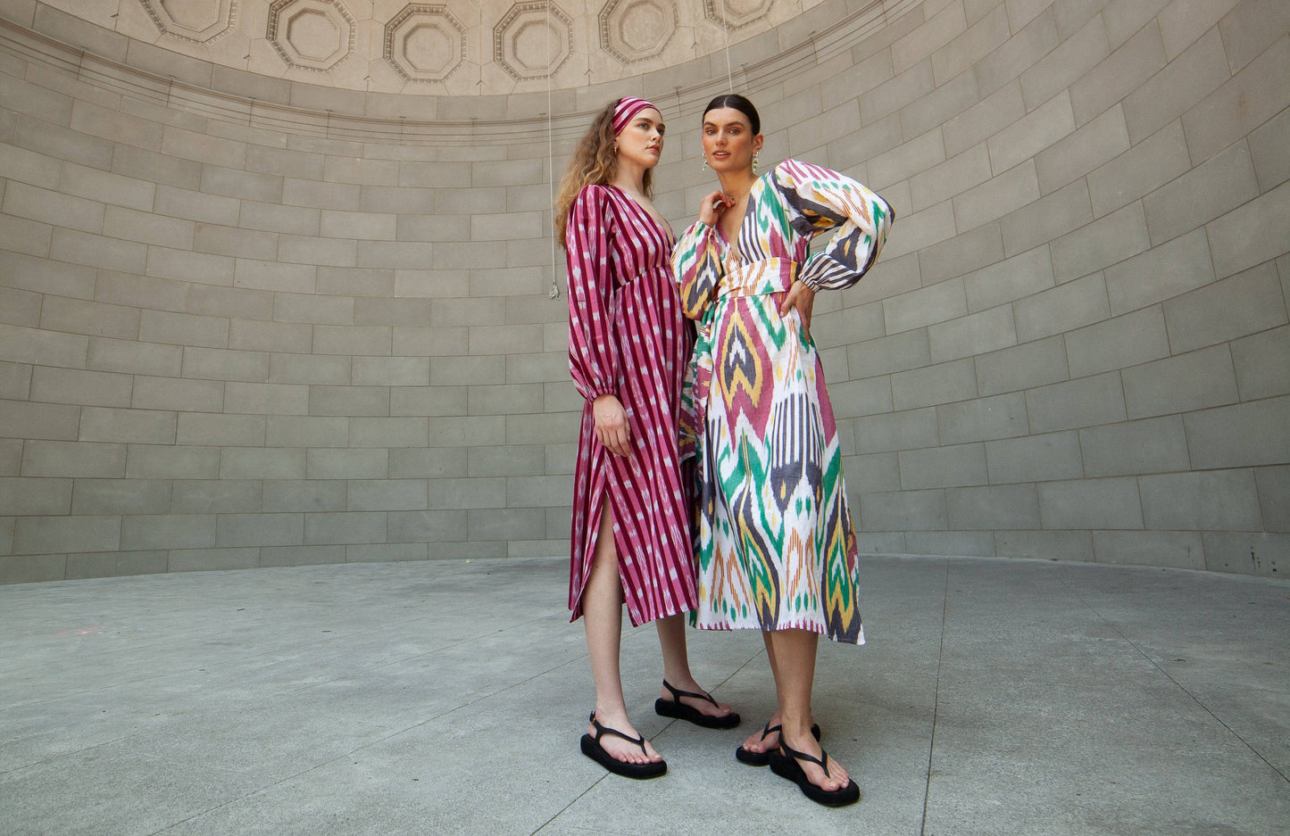 Atira Ikat Dress Cherry