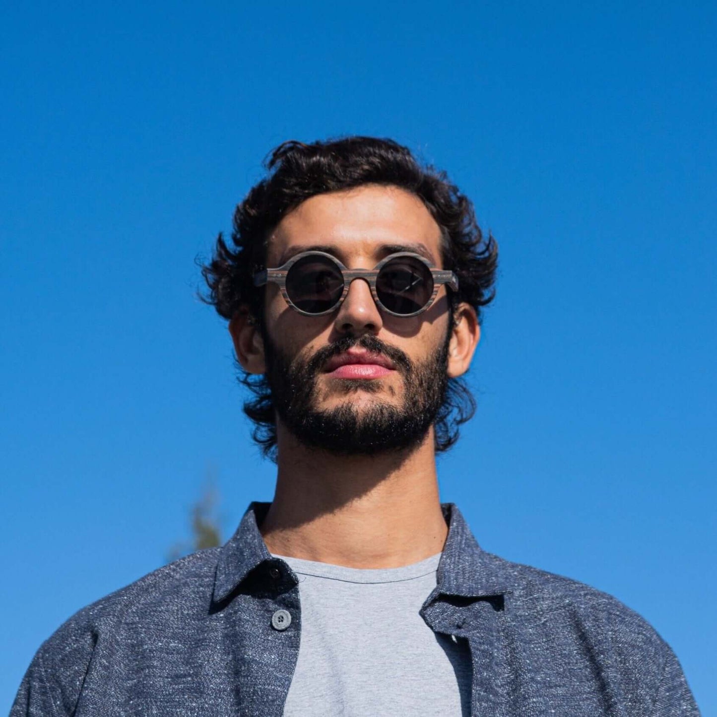 Flic - Gafas de sol unisex de madera