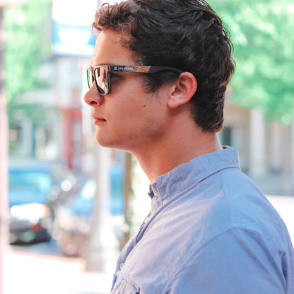 Terra Wayfinder |  Ebony & Zebrawood Sunglasses