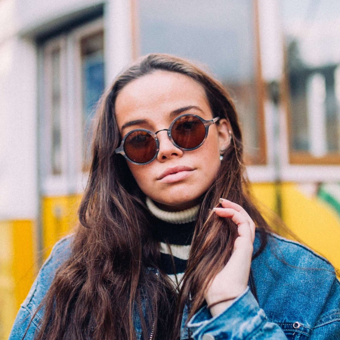 Yolinho - Gafas de sol unisex de madera