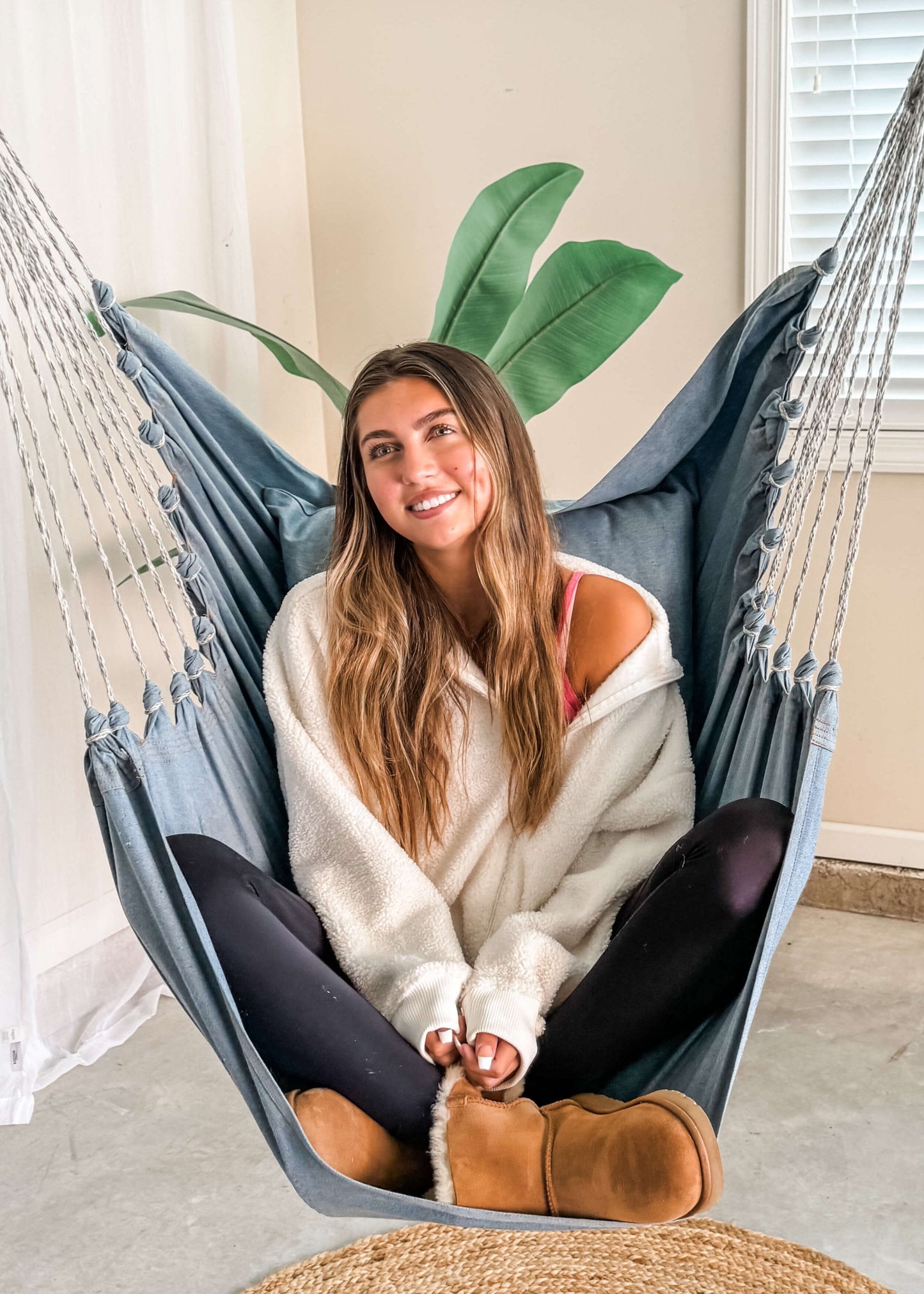 Silla hamaca colgante de interior Blue Jeans | DENIM