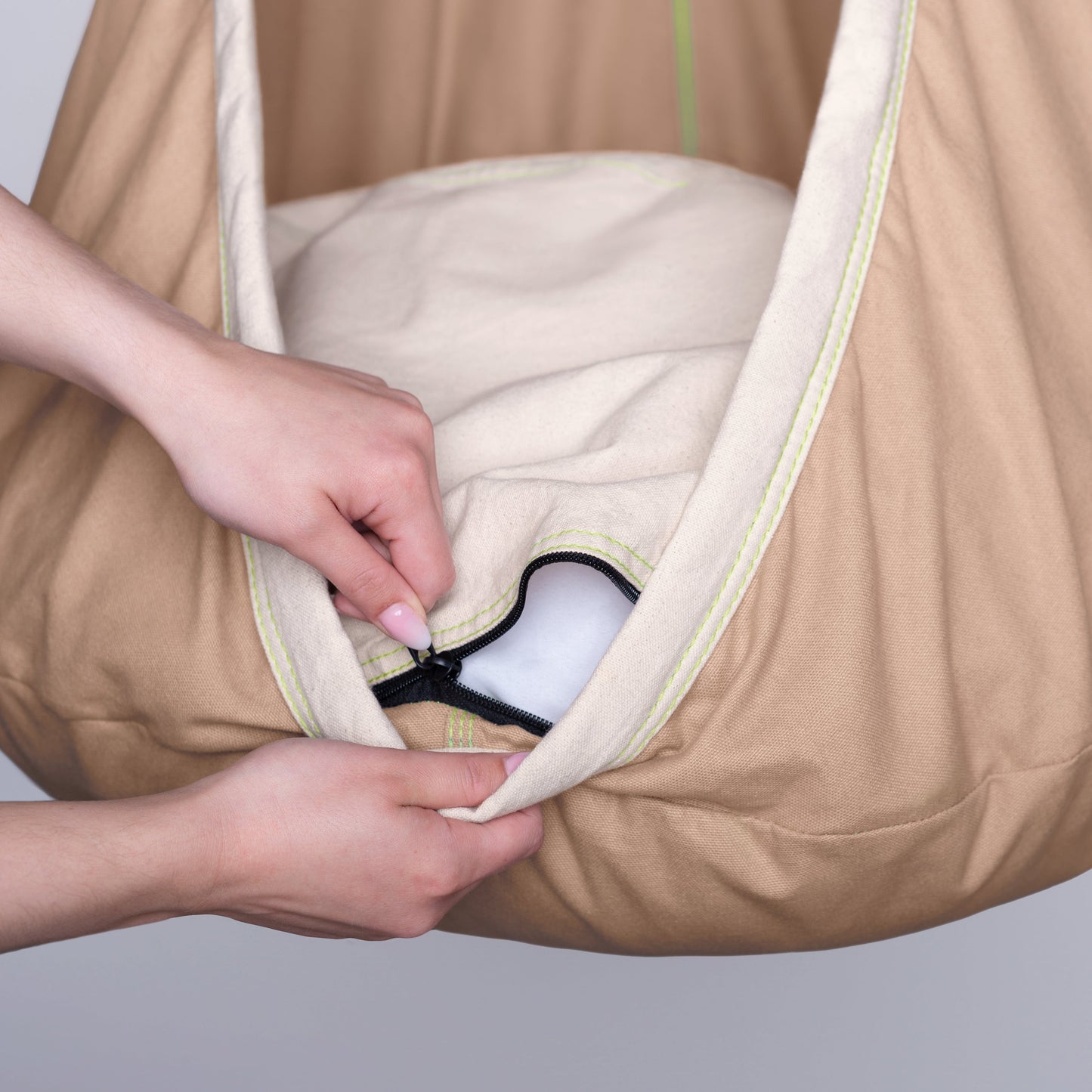 Joki Froggy - Organic Cotton Kids Hanging Nest with Suspension