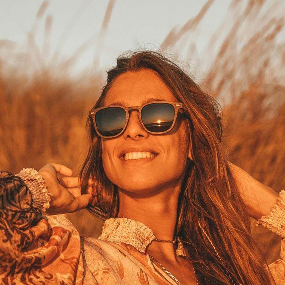 Lark - Gafas de sol unisex de madera