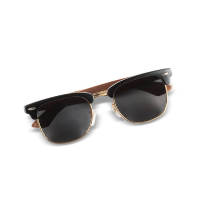Kennedy Walnut Clubmaster Wooden Sunglasses | Joycoast