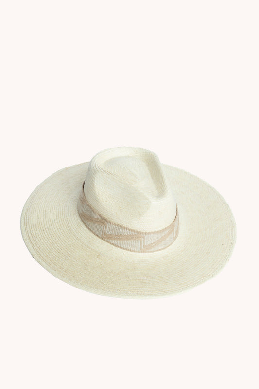 Western White Palm Leaf Straw Hat