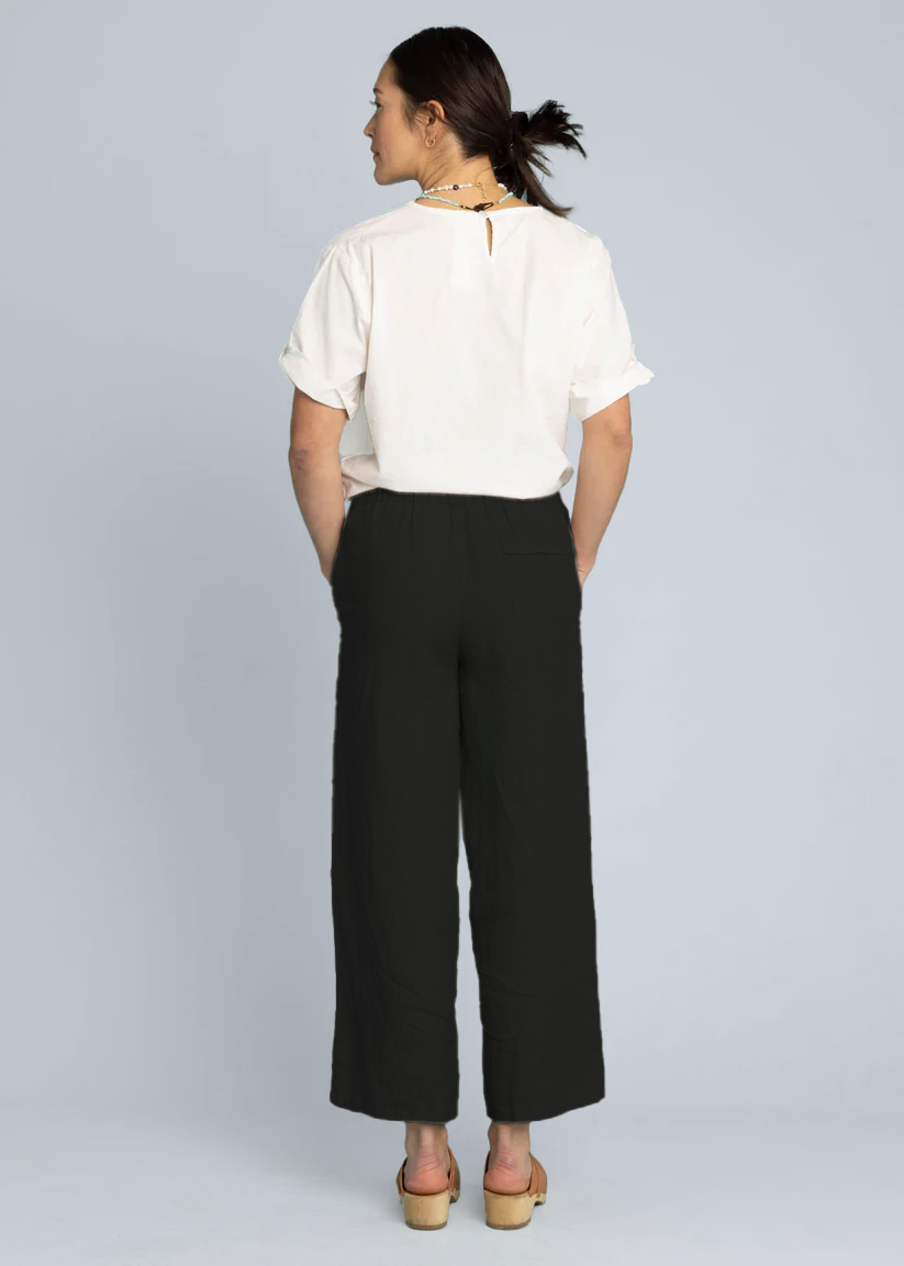 Pantalón Shore - Lino Negro
