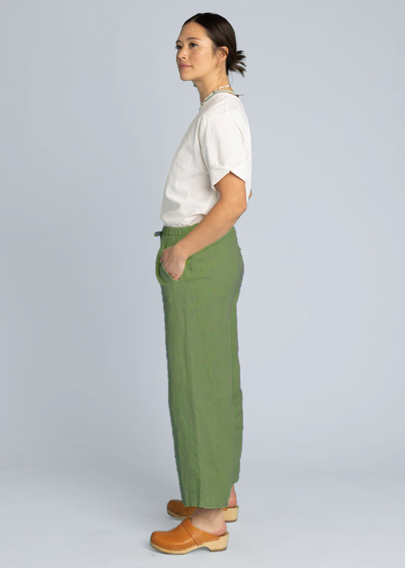 Shore Pant - Linen Olive