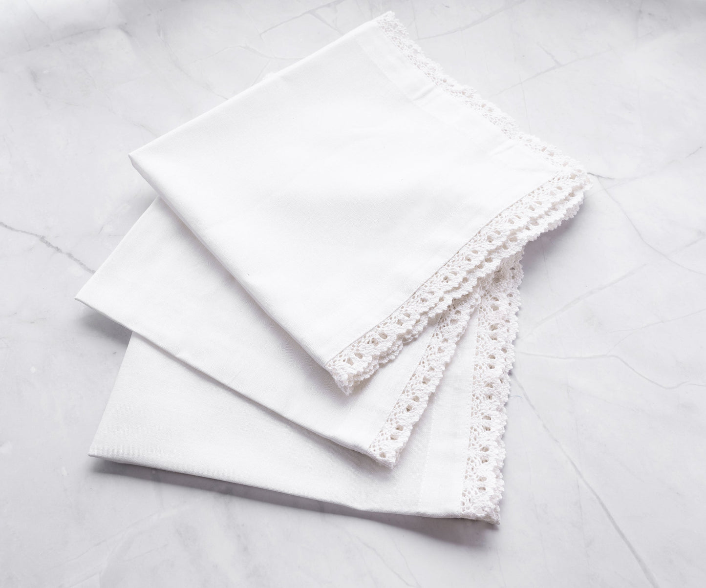 White Lace Napkins