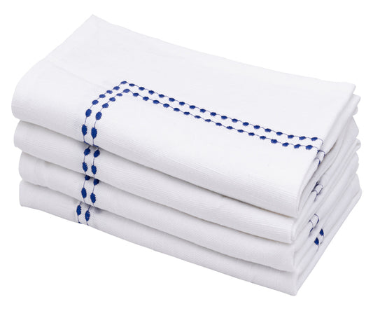 White Dinner Napkins - Pearl Napkins