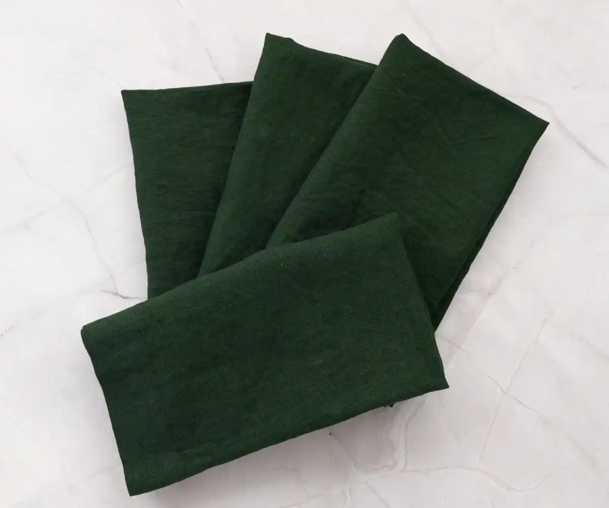 Green Linen Napkins