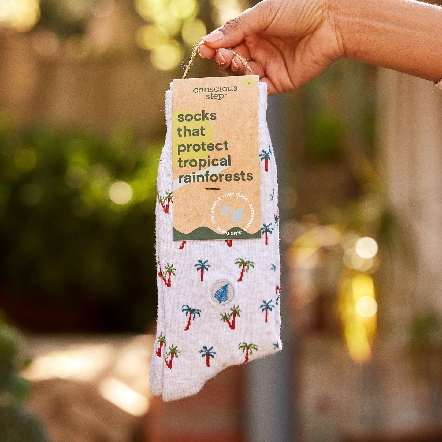 Calcetines que protegen las selvas tropicales