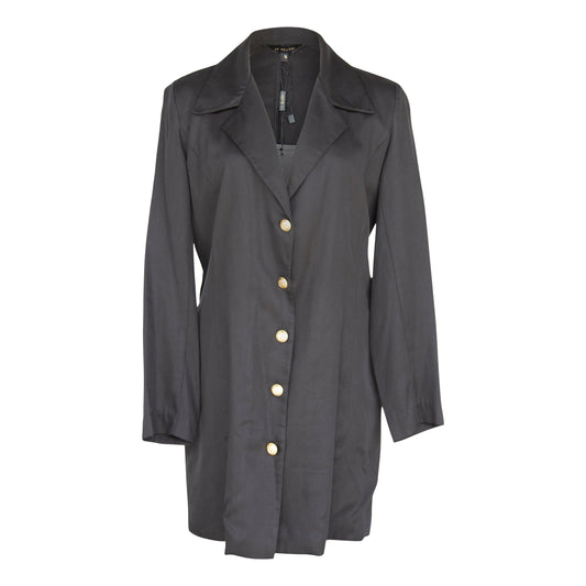 Grace Long Blazer Dress in Black – Women’s Tailored Blazer Dress