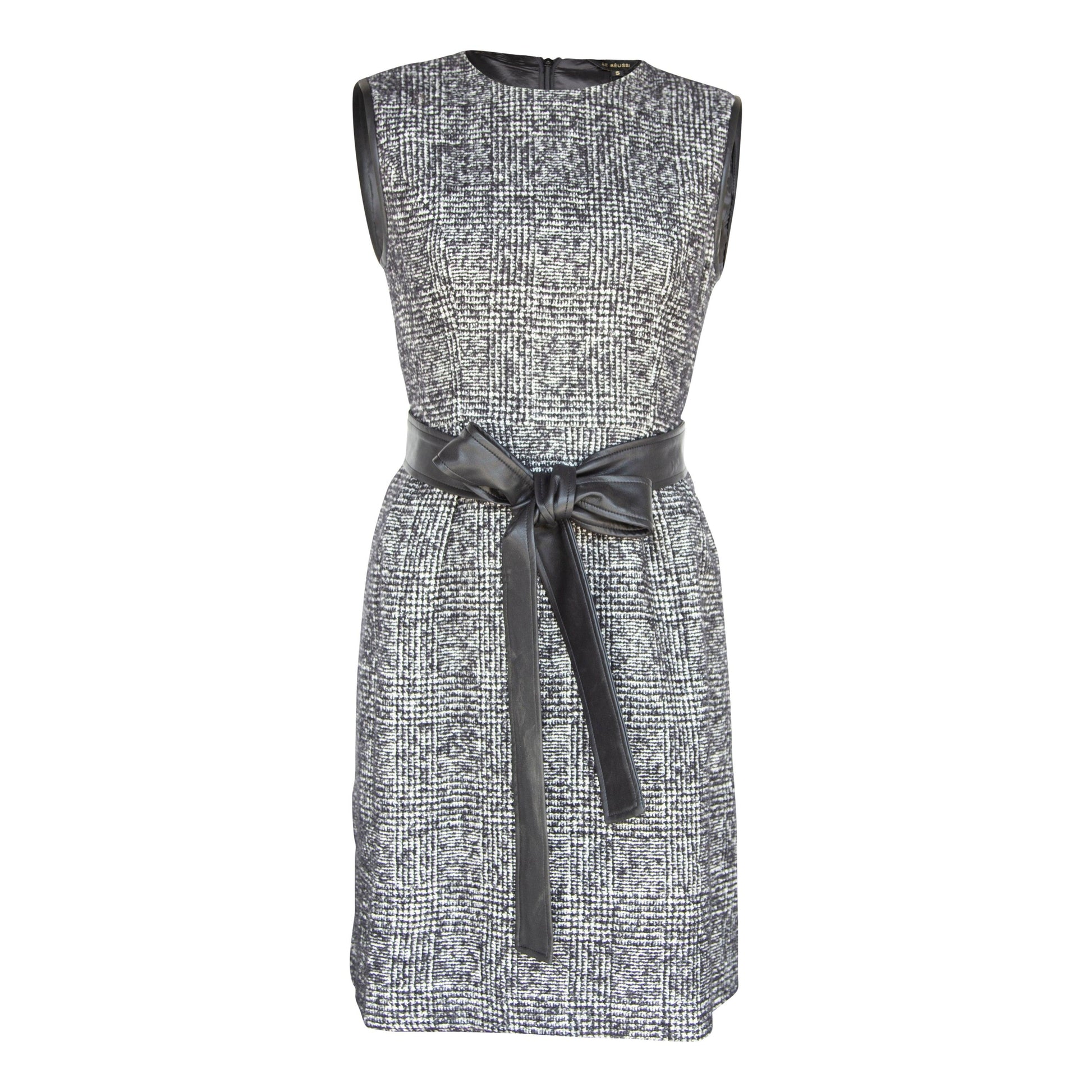 Ebony Mini Tweed Dress XS / black/white Ebony Mini Tweed Dress XS / black/white