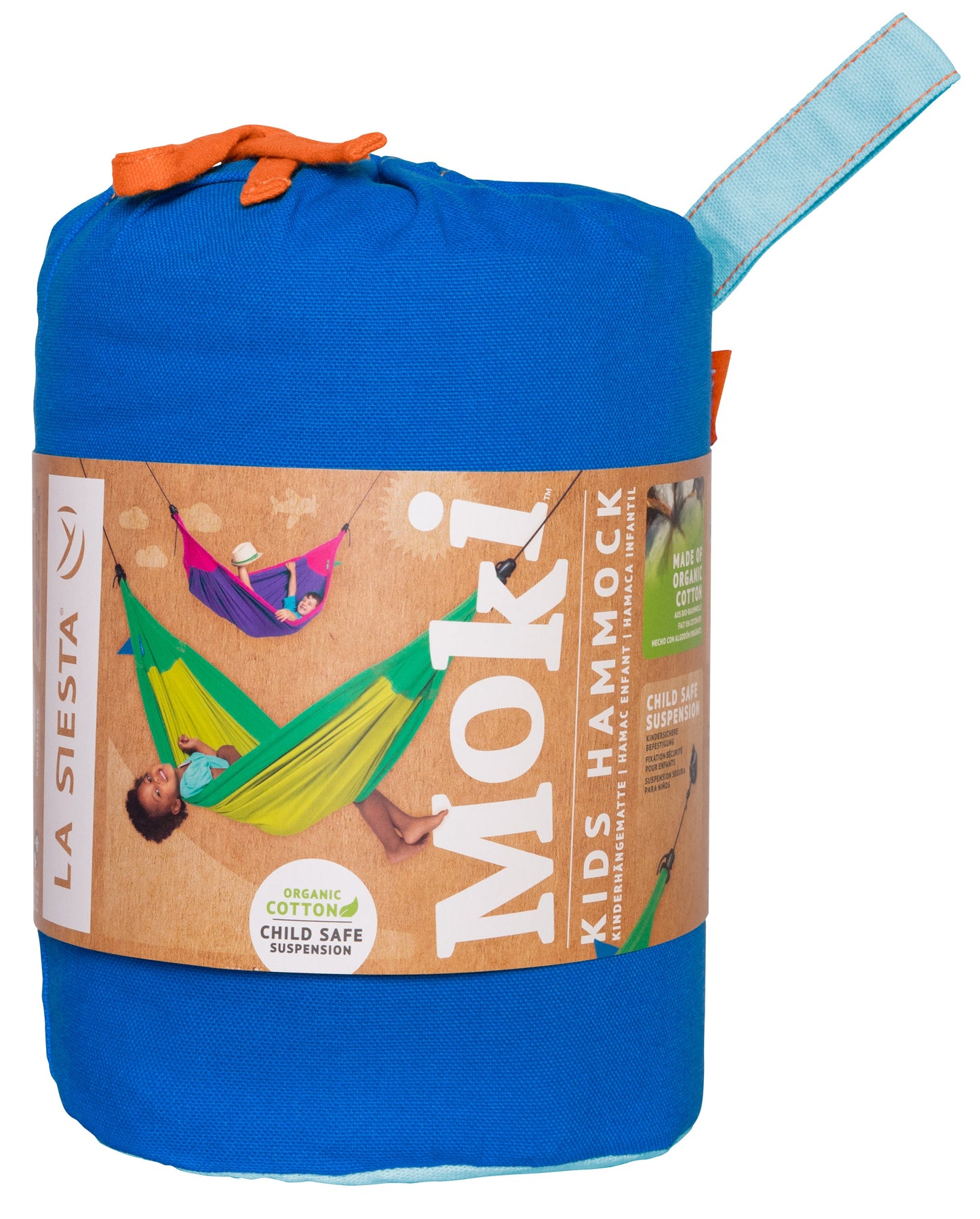 Moki Dolphy - Padded Organic Cotton Double Hammock with Suspension