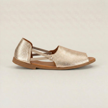 Peep-toes de oro brillante
