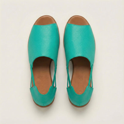 Turquoise Peep Toes