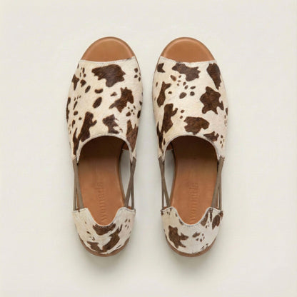 Spotted Luxe Peep Toes