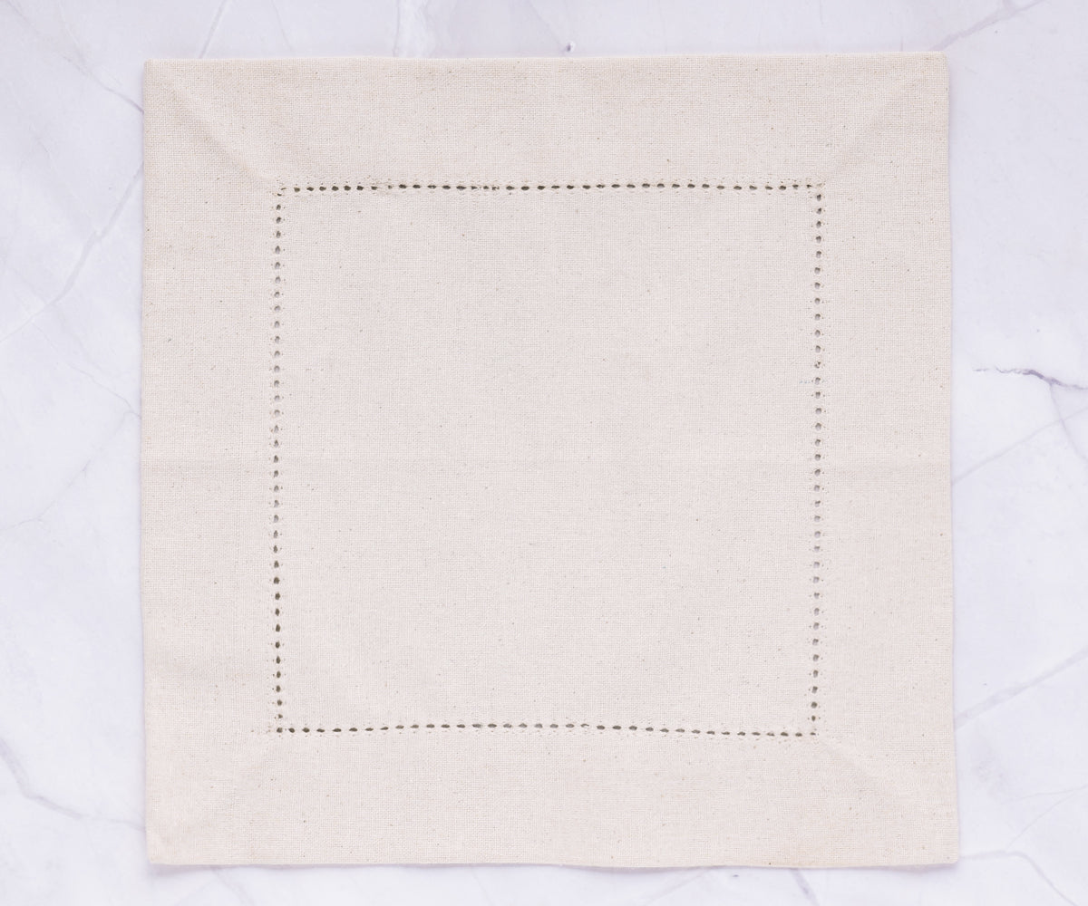 Servilletas con dobladillo - Servilletas de mesa - Servilletas de tela de algodón