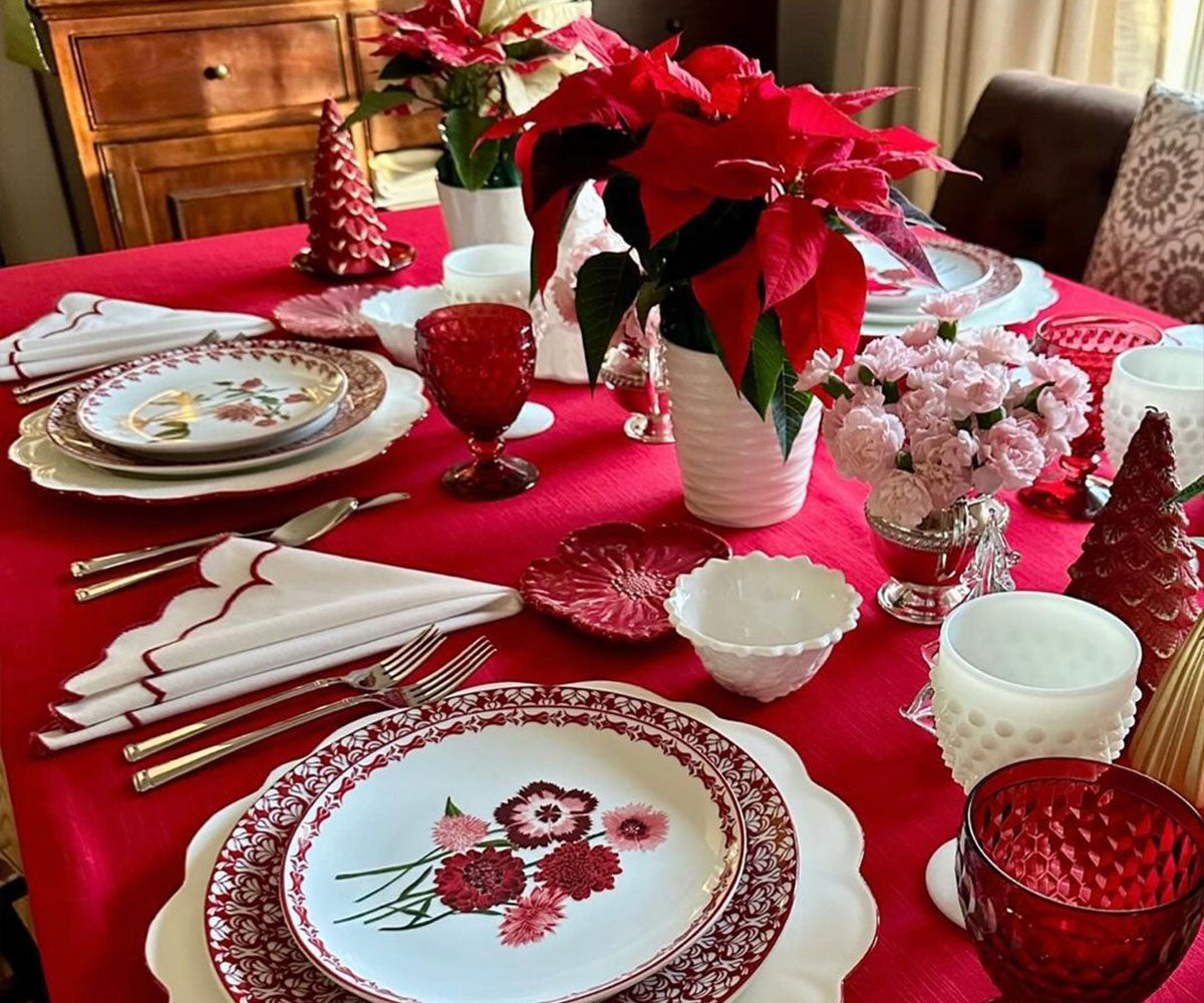 Servilletas festoneadas - Servilletas de tela para bodas