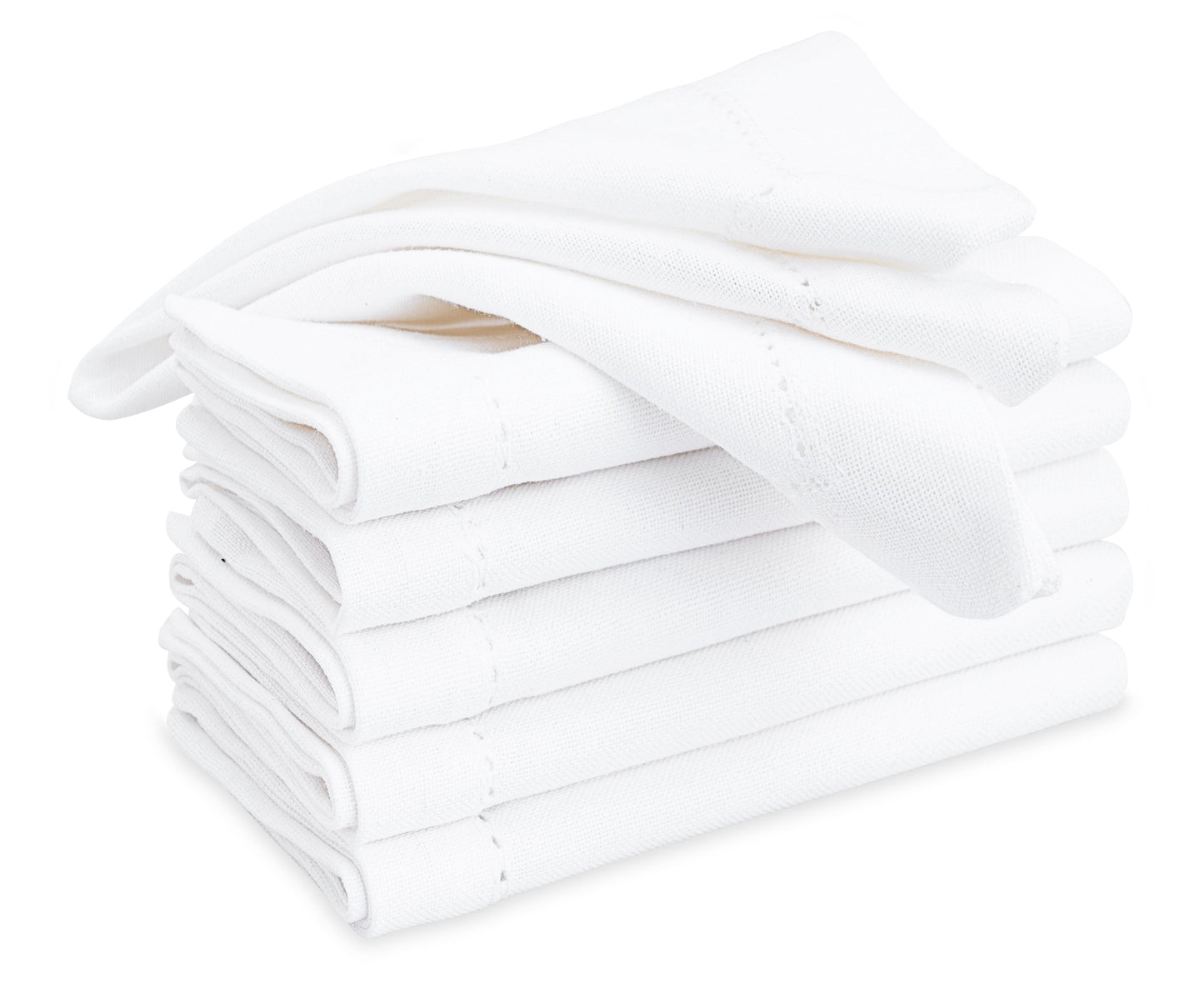 White Fabric Napkins - 22 inch