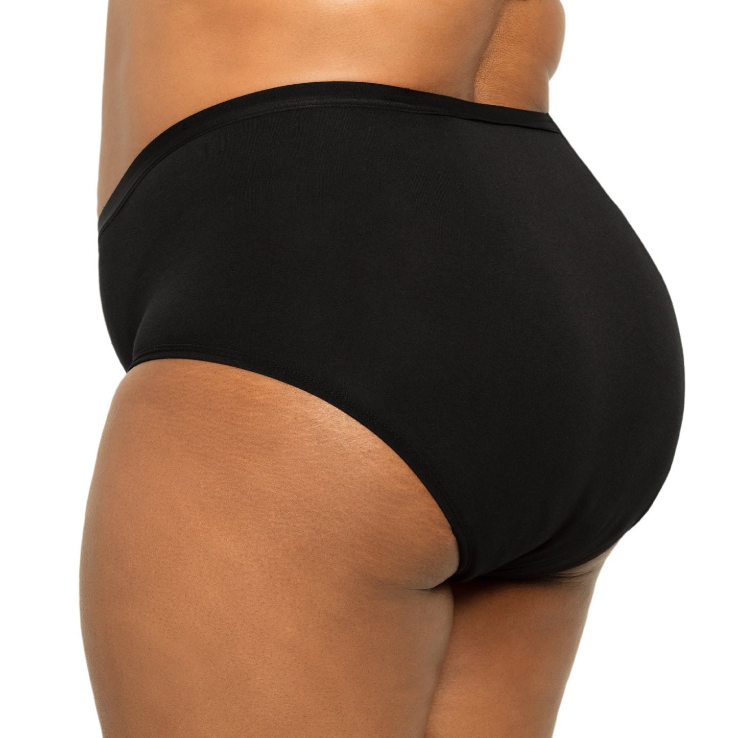La Ropa Interior Menstrual de Algodón Orgánico de Tiro Alto con Cobertura Extra para Flujos Abundantes