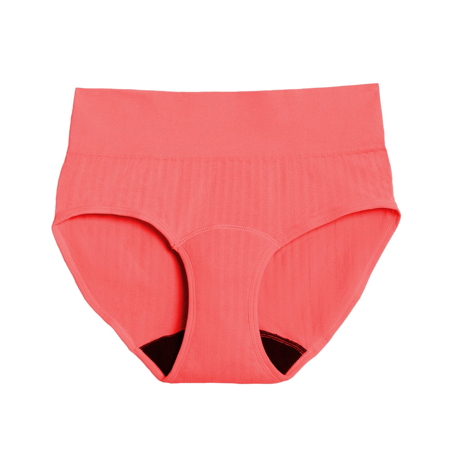 La braga de cintura alta para la regla, confeccionada con tejido SportyStretch™, para flujos abundantes.