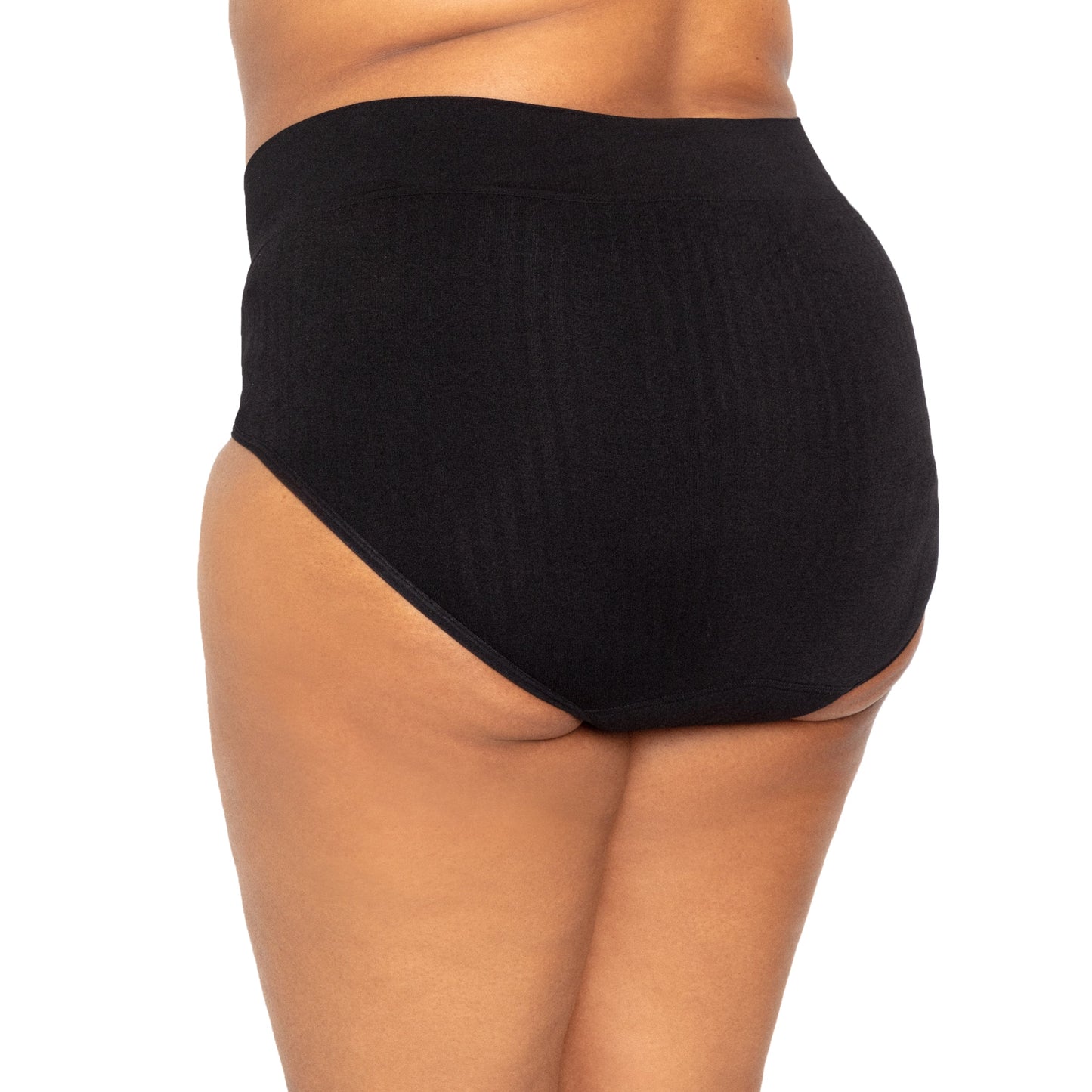 La braga de cintura alta para la regla, confeccionada con tejido SportyStretch™, para flujos abundantes.