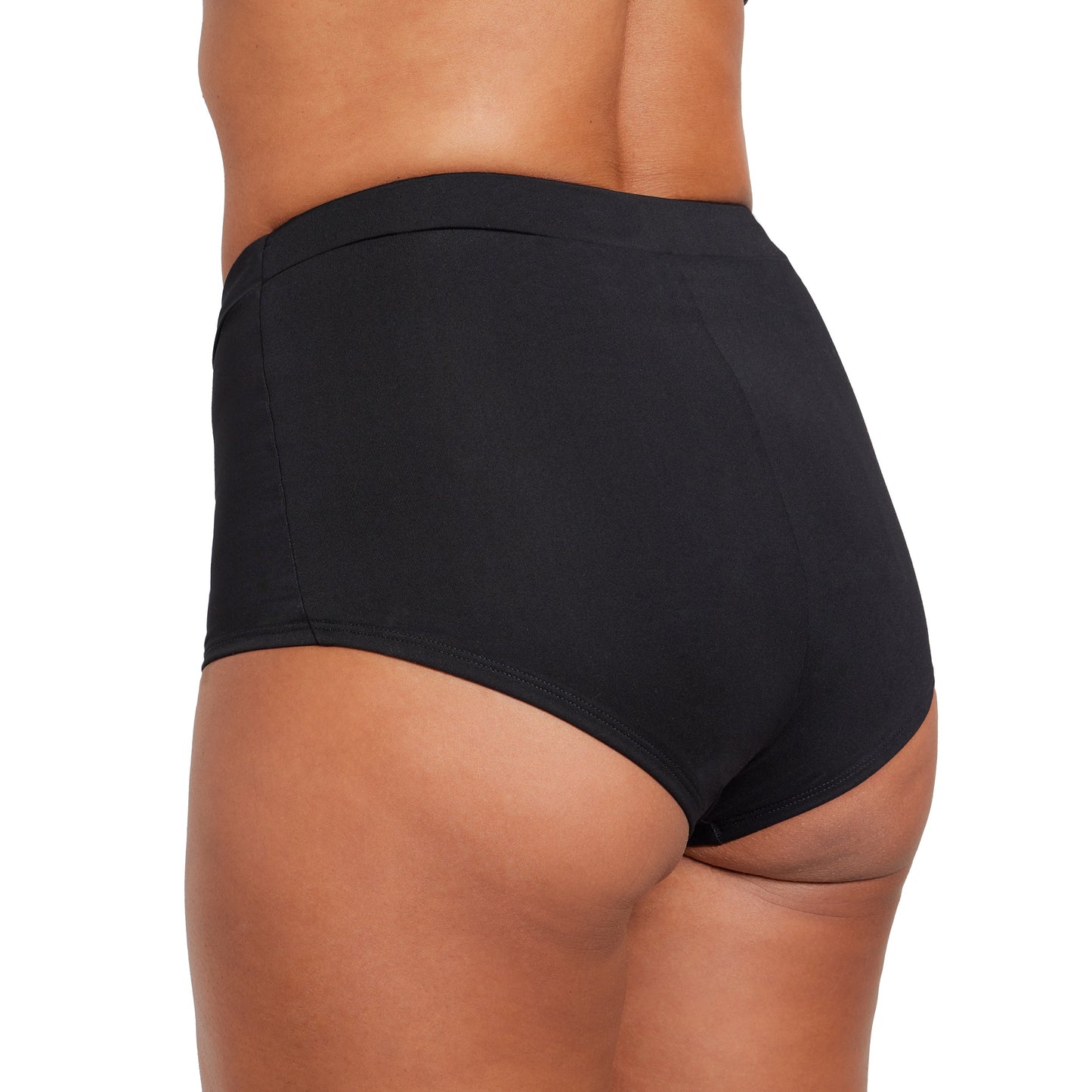La braga Boyshort. en microfibra para flujos medios.