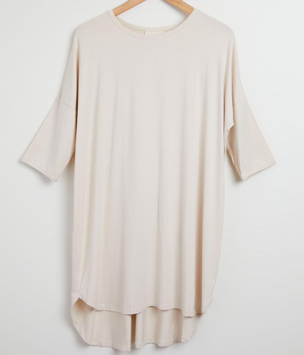 3/4 Sleeve Bamboo Viscose Nightshirt