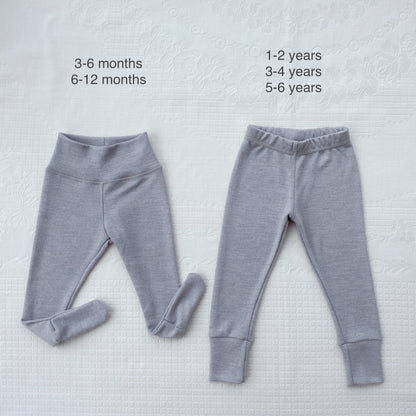Merino Thermal Base-layer Set  - silver gray