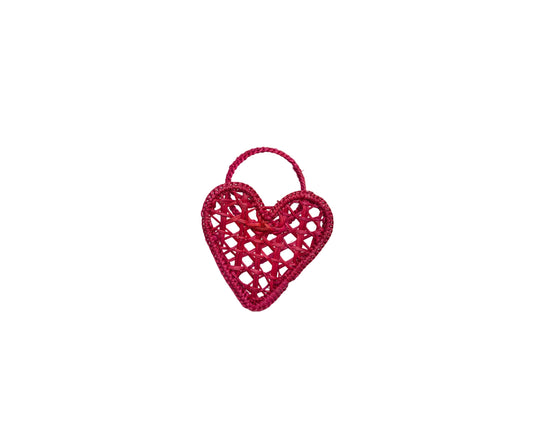 Handwoven Heart Napkin Rings – Set of Raffia Palm Napkin Holders – Coastal Boho Table Décor – Artisan Handmade Dining Accents