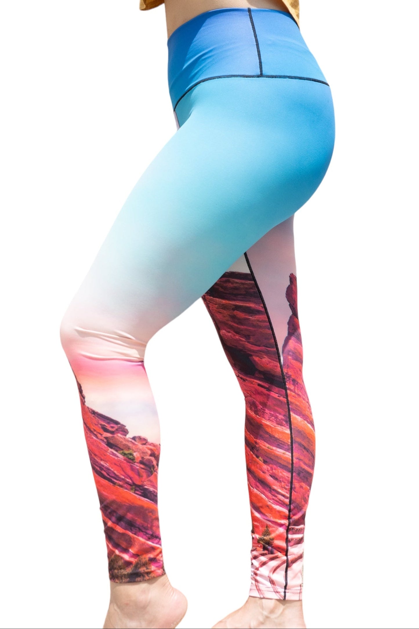 Red Rocks Sunrise Yoga Pants
