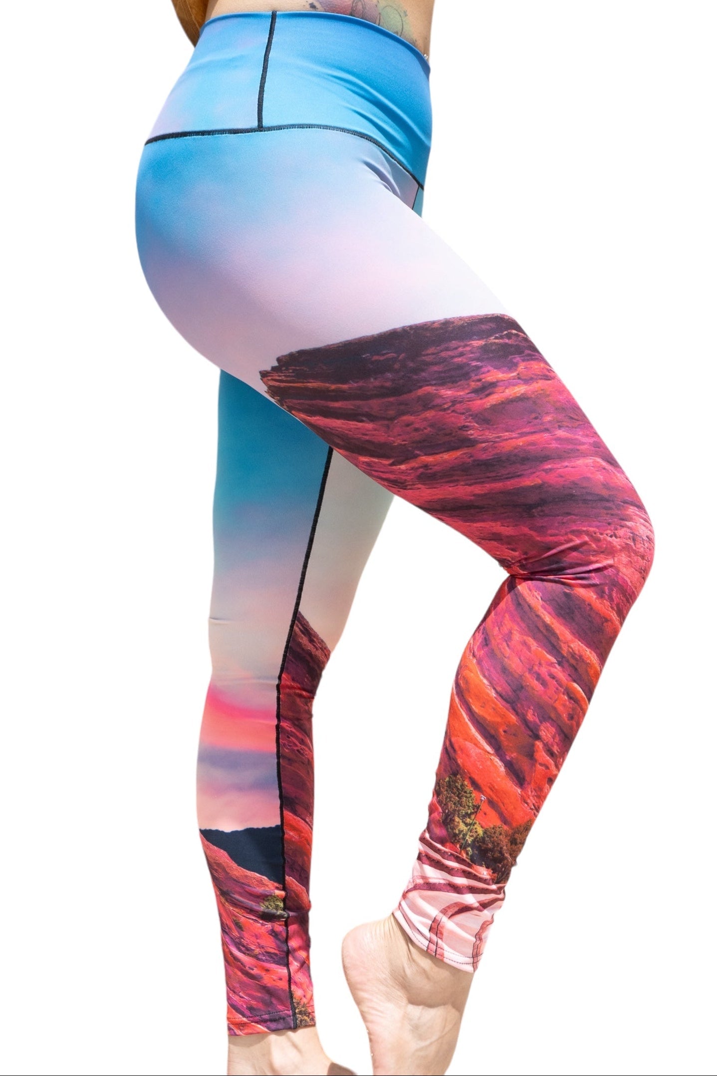 Red Rocks Sunrise Yoga Pants