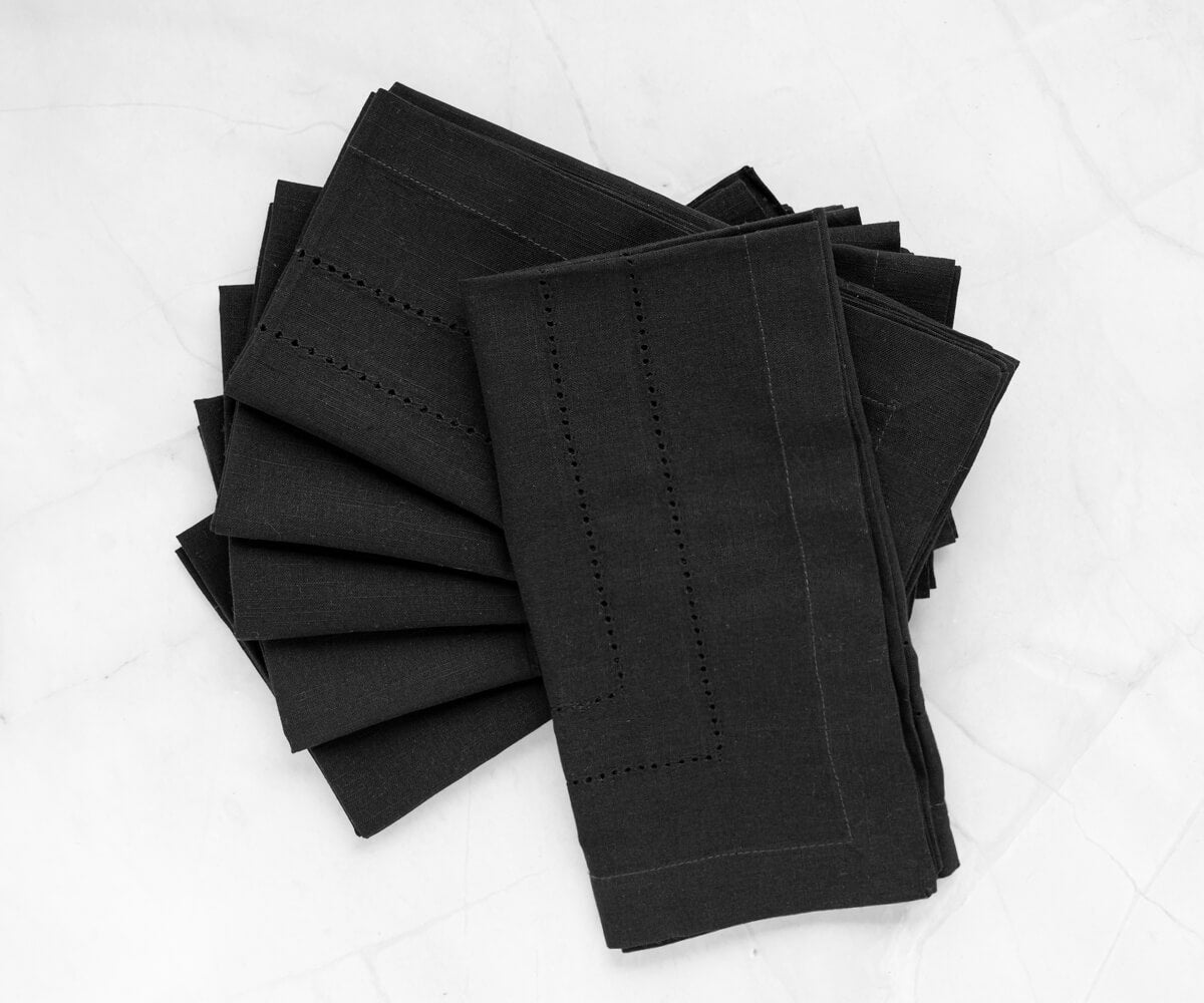 Servilletas de tela para banquetes de boda: marfil, rojo, azul, negro, azul marino, verde