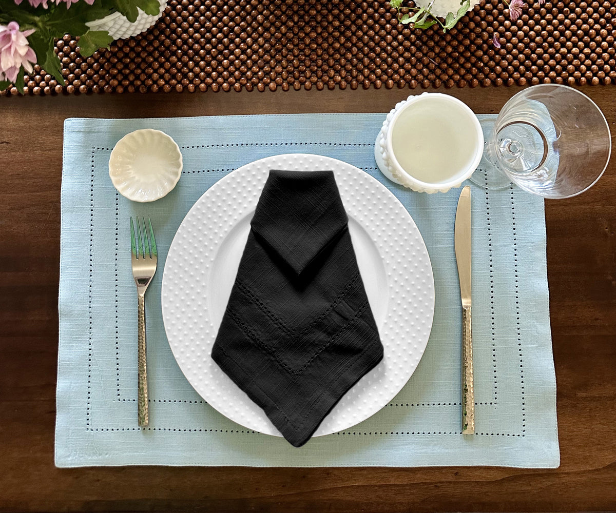 Servilletas de tela para banquetes de boda: marfil, rojo, azul, negro, azul marino, verde