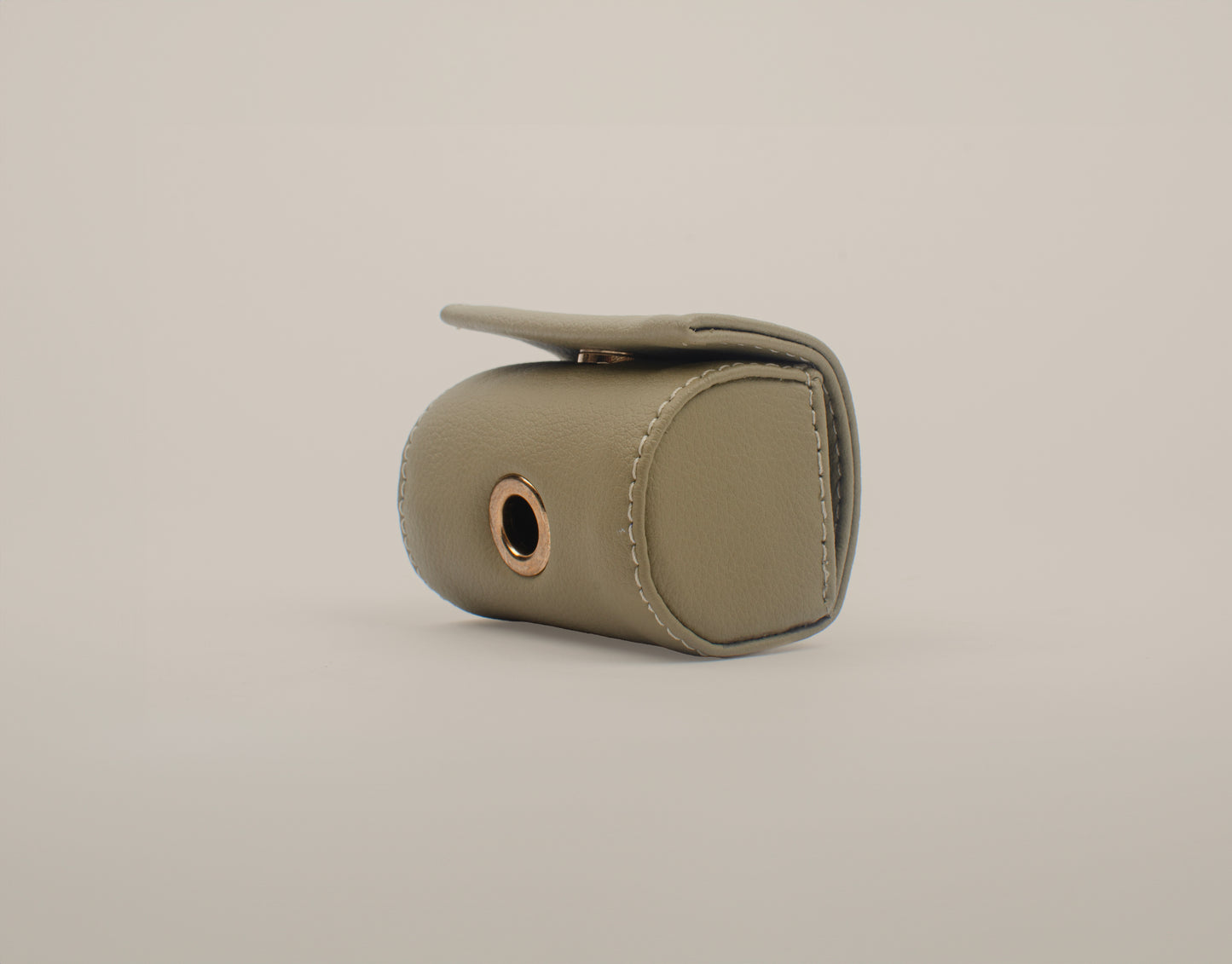 Beige Poop Bag Holder Dog Accessory