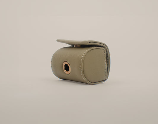 Beige Poop Bag Holder Dog Accessory