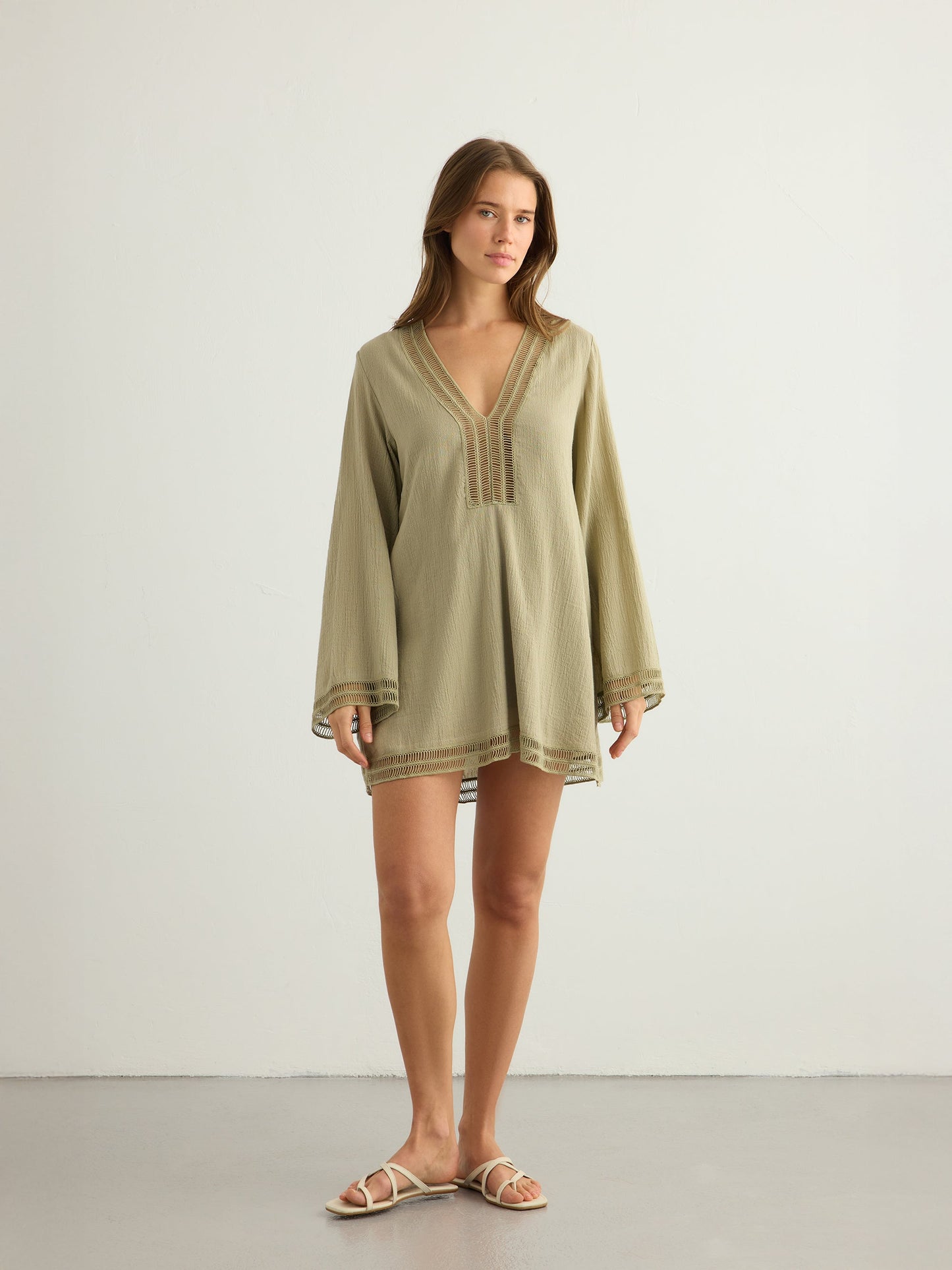 Vestido Positano - Verde caqui