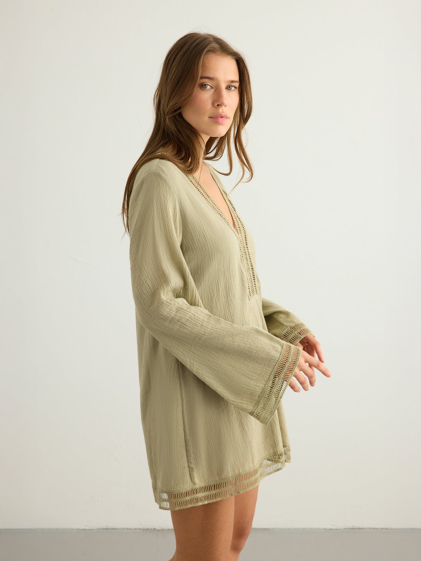 Vestido Positano - Verde caqui