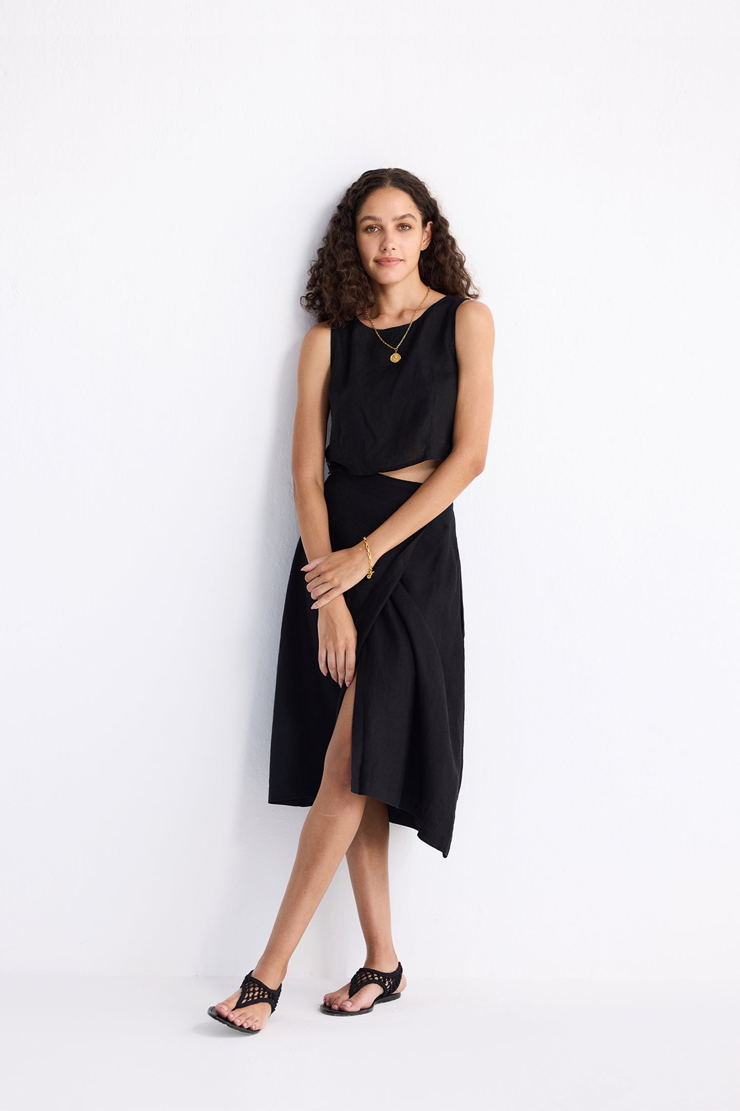 Conjunto Breezy de verano en negro